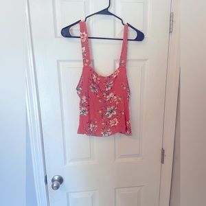 Floral, tropical tank top.